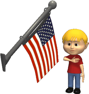 Army Clipart Animated Gif - Saluting The Flag Clipart (350x350)