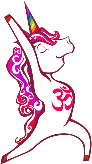 Breathe Life And Positivity Into Your Every Day With - Yoga Unicorn (438x624)