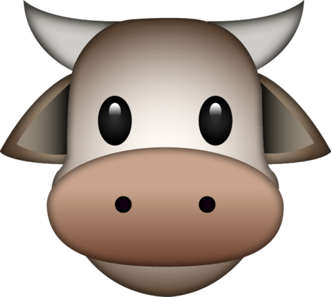 Download Cow Emoji Png - Cow Emoji (480x431)
