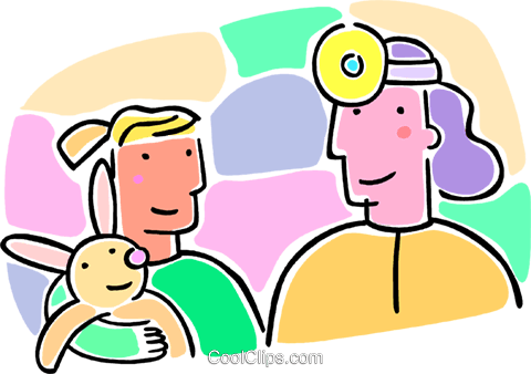 Doctor Looking At A Patient Royalty Free Vector Clip - Doctor Looking At A Patient Royalty Free Vector Clip (480x338)