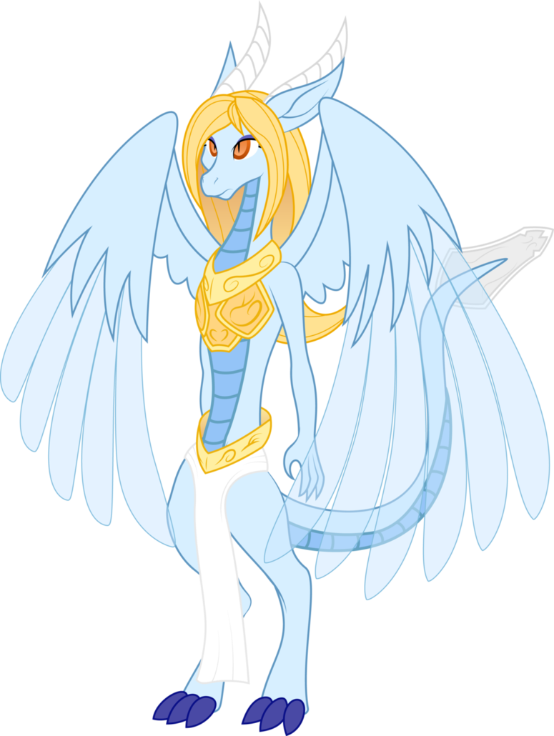 Dragon Queen Isleen By Somashield - Cartoon (775x1030)