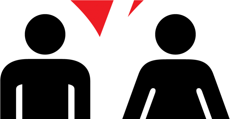 One - Wc Men And Women Sign (998x499)