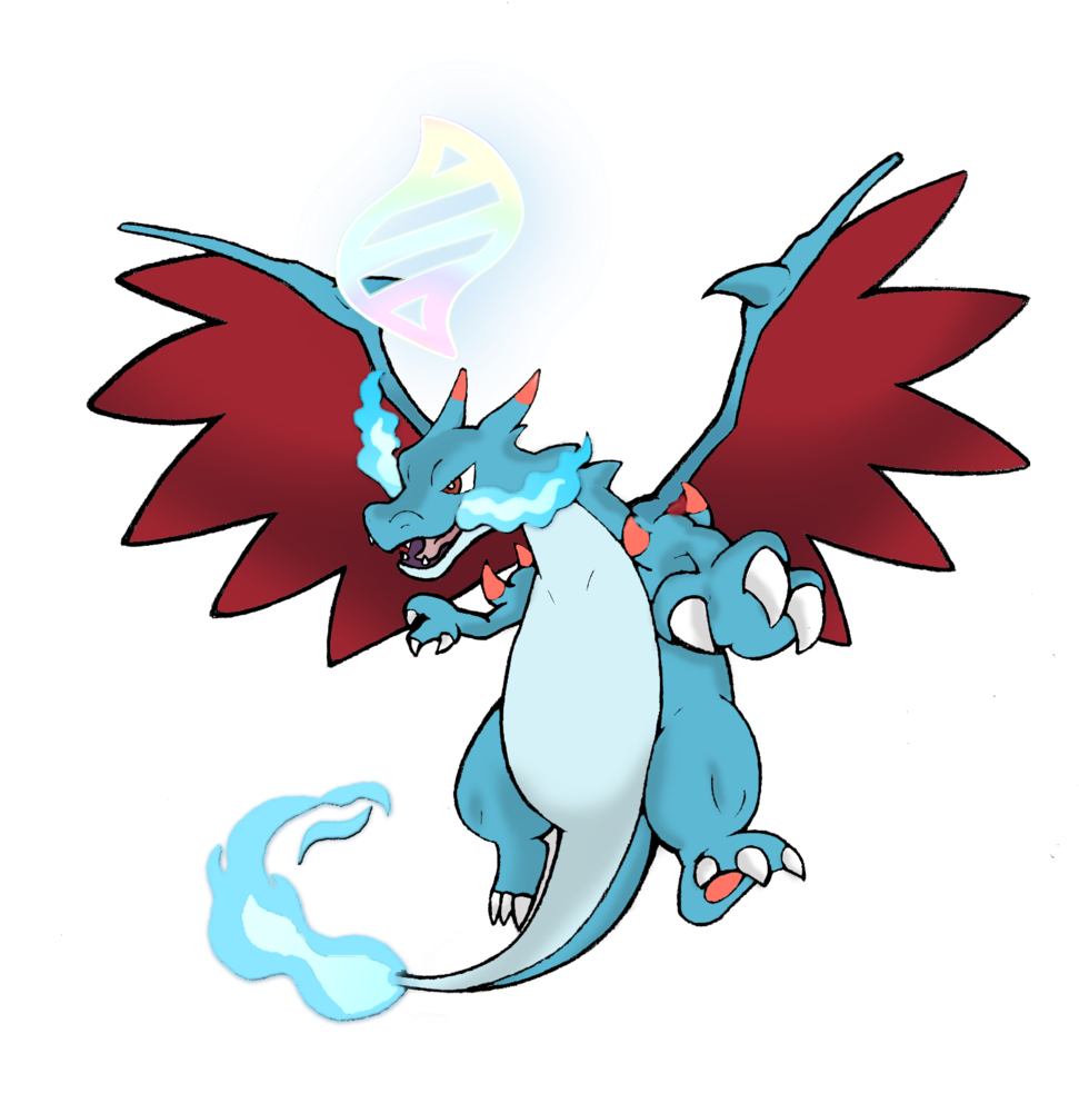 Shiny Mega Charizard X W/ Mega Evolution Symbol Fi - Mega Charizard X Shiny (1024x1021)