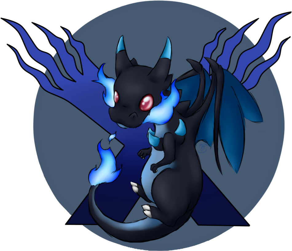 Mega Charizard X By Zombiecare-rot - Cartoon (1024x1024)