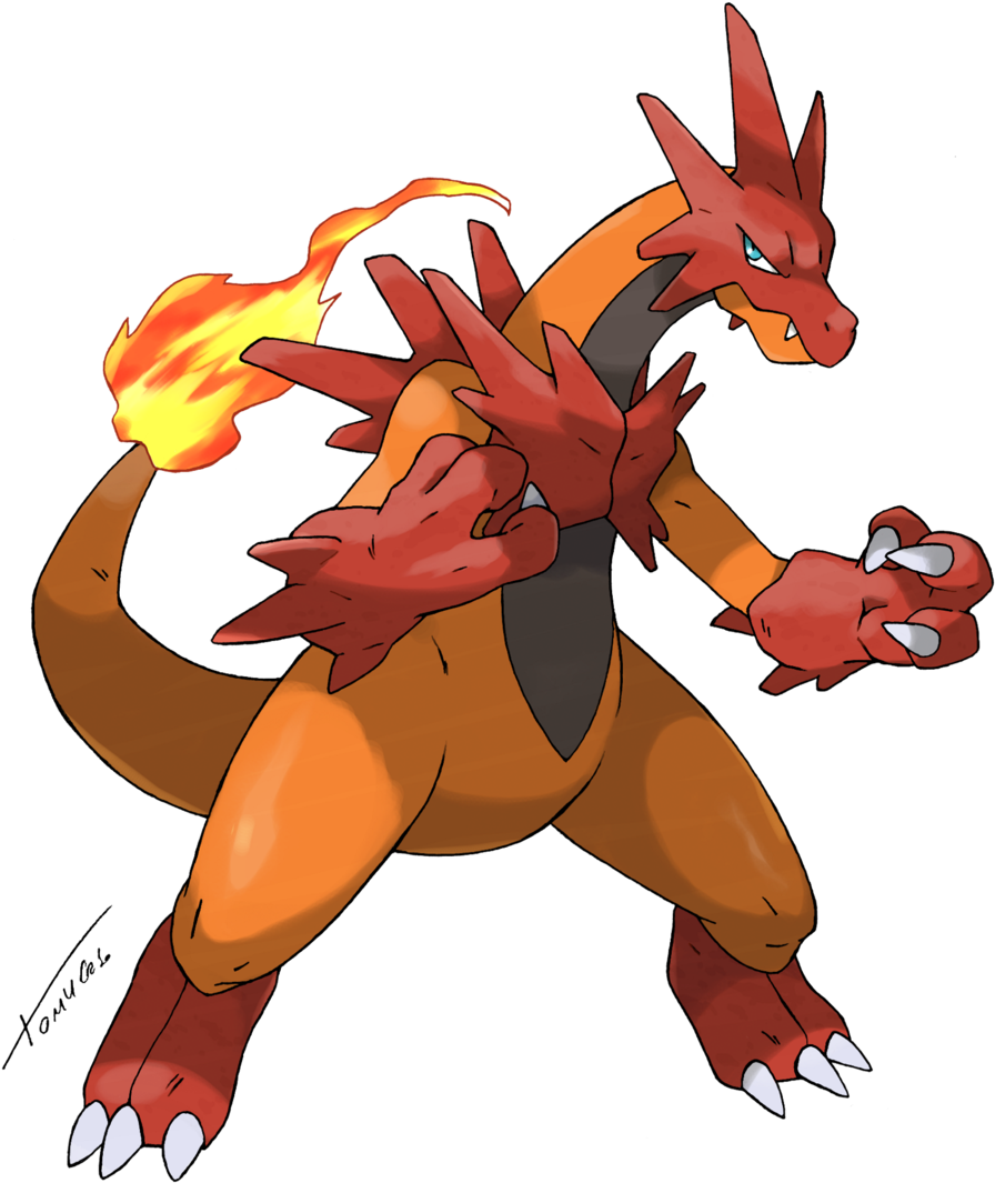 Charizard / Volcarizard By Tomycase Charizard / Volcarizard - Alolan Charizard (1024x1143)