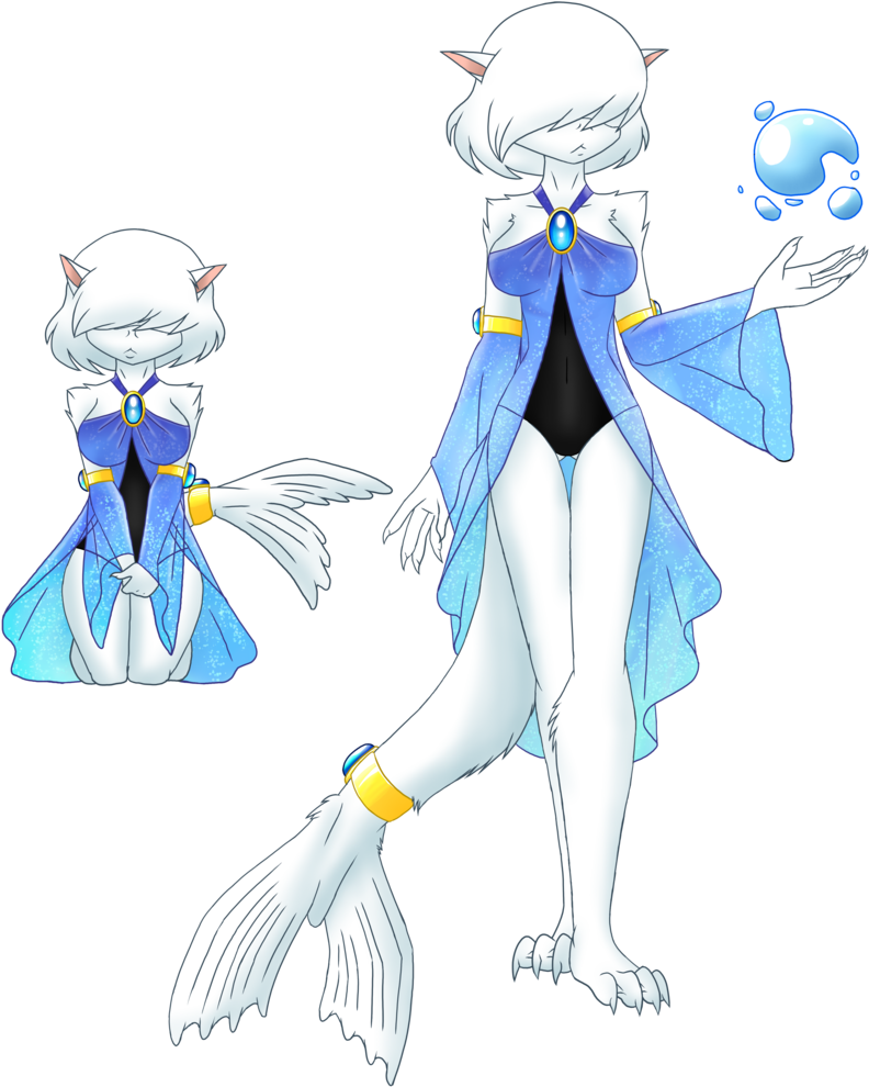 Kiyomi The Albino Harp Seal By The Demonic Cat Girl - Cat (800x1000)