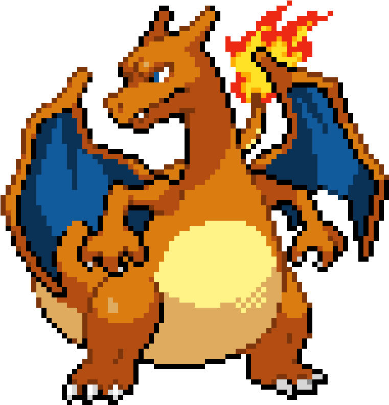 Charizard - Pixel Art Minecraft Charizard (1360x840)