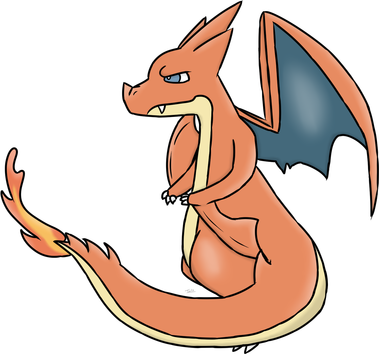 Mega Y Charizard - Timid Charizard (1497x1427)