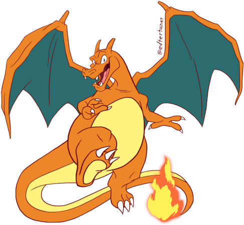Charizard For The - Cartoon (500x449)