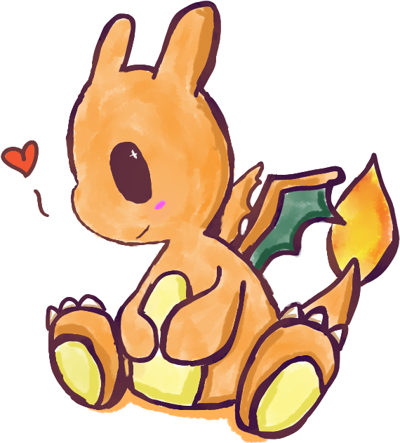 Image Result For Cute Mega Charizard X - Imagenes De Charizard Kawaii (624x683)