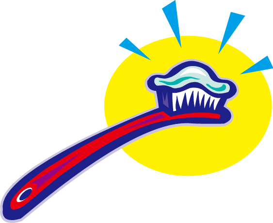 Toothbrush Clip Art - Kartáček Na Zuby (563x459)