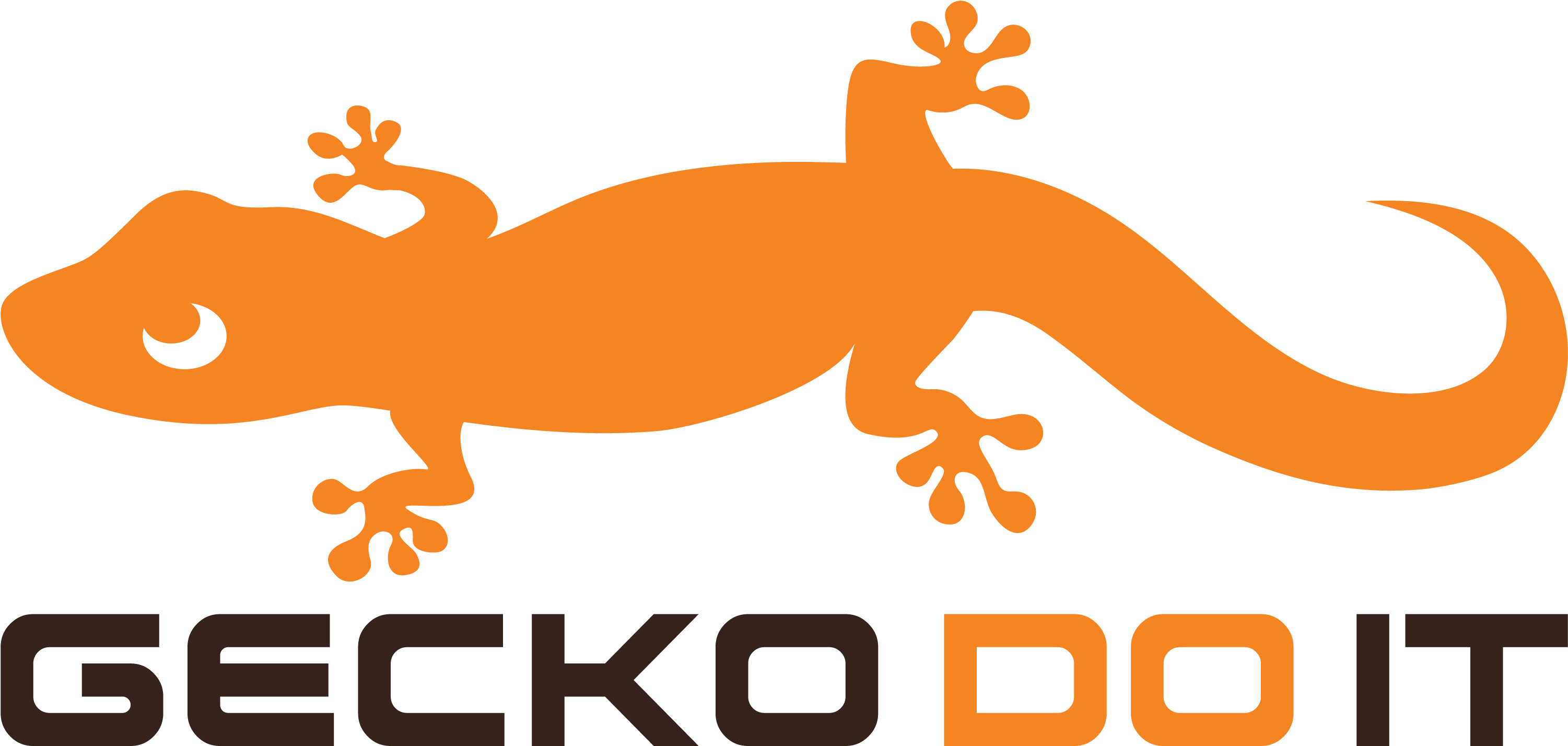 Orange Clipart Gecko - Aquarium (4167x1667)