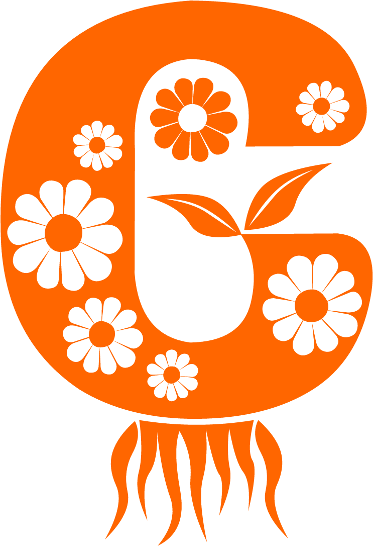 Letter C Floral Style - Logo (1000x1500)