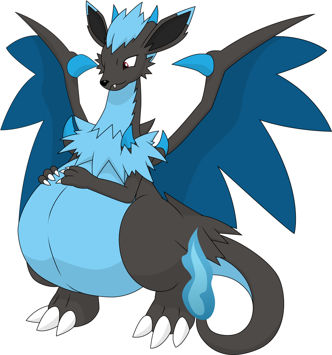 Pregnant Megan Charizard Version - Xniclord789x Pokemon (1280x1280)