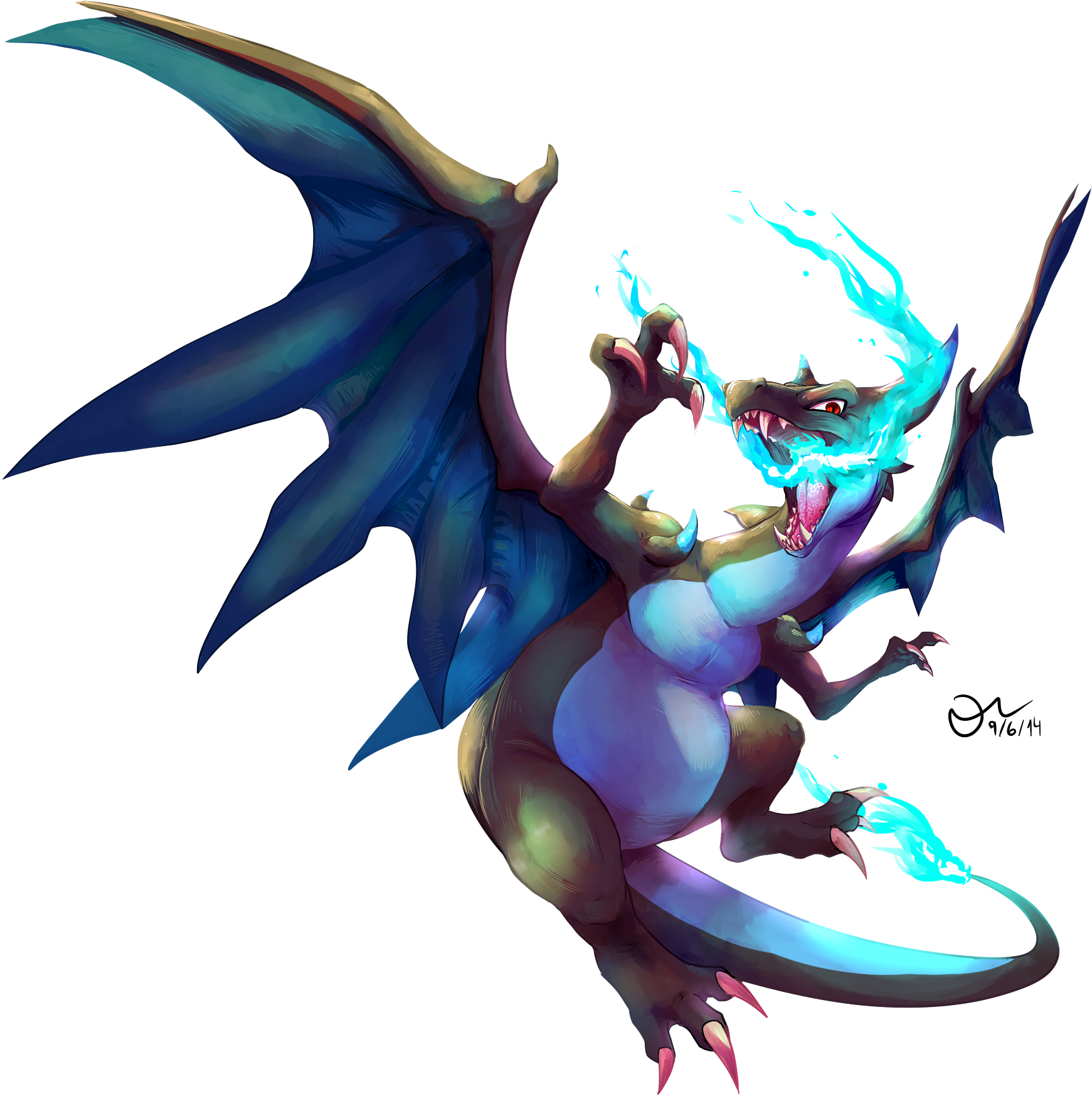 Speedpainting Mega Charizard X - Speedpainting Mega Charizard X (2000x2000)