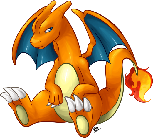 Pokémon X And Y Pokémon Red And Blue Cartoon Dragon - Pokemon Characters Edible Frosting Image Cupcake Toppers (521x468)