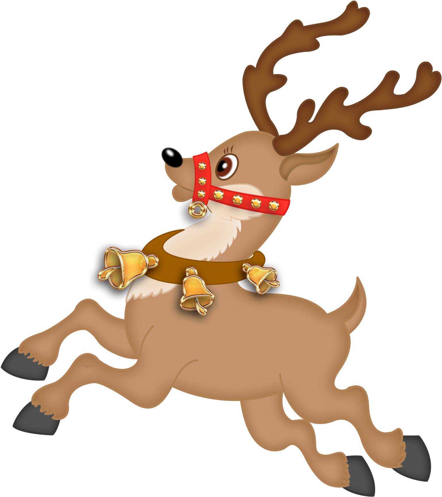 Cute Reindeer Png Clipart Png - Cartoon (1594x1846)