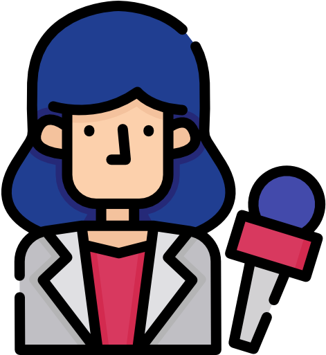 News Reporter Free Icon - News Reporter Free Icon (512x512)