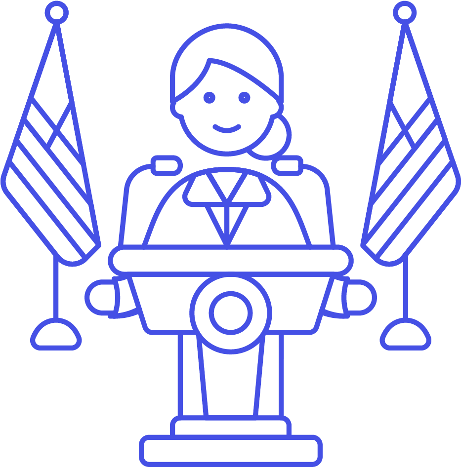 24 Spokeswoman Caucasian - Cartoon (1025x1148)