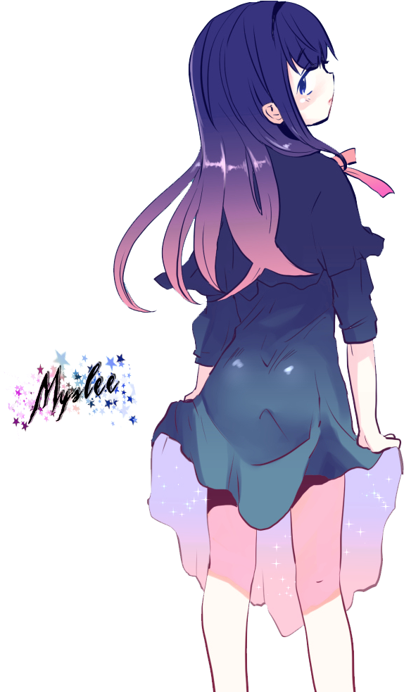 [render] Anime Girl9 By Myslee-chan - Anime Girl Pastel Render (676x982)