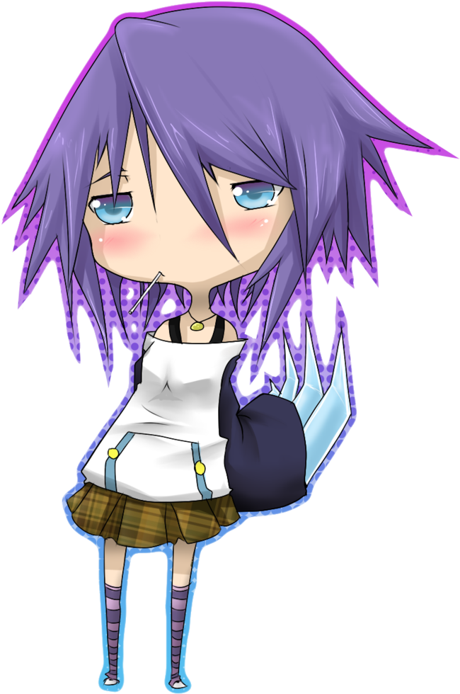 Mizore Shirayuki Chibi Rosario Vampire Anime Mangaka - Mizore Chibi (745x1072)