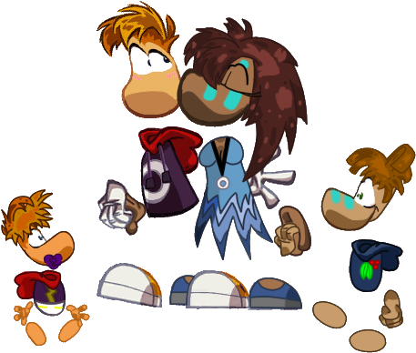 Origins Style By Hedgecatdragonix - Rayman's Girlfriend (640x541)