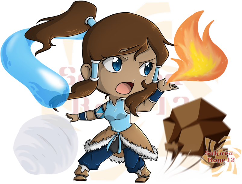 Korra The Chibi Avatar By Sakura-rose12 - Chibi Avatar (900x636)