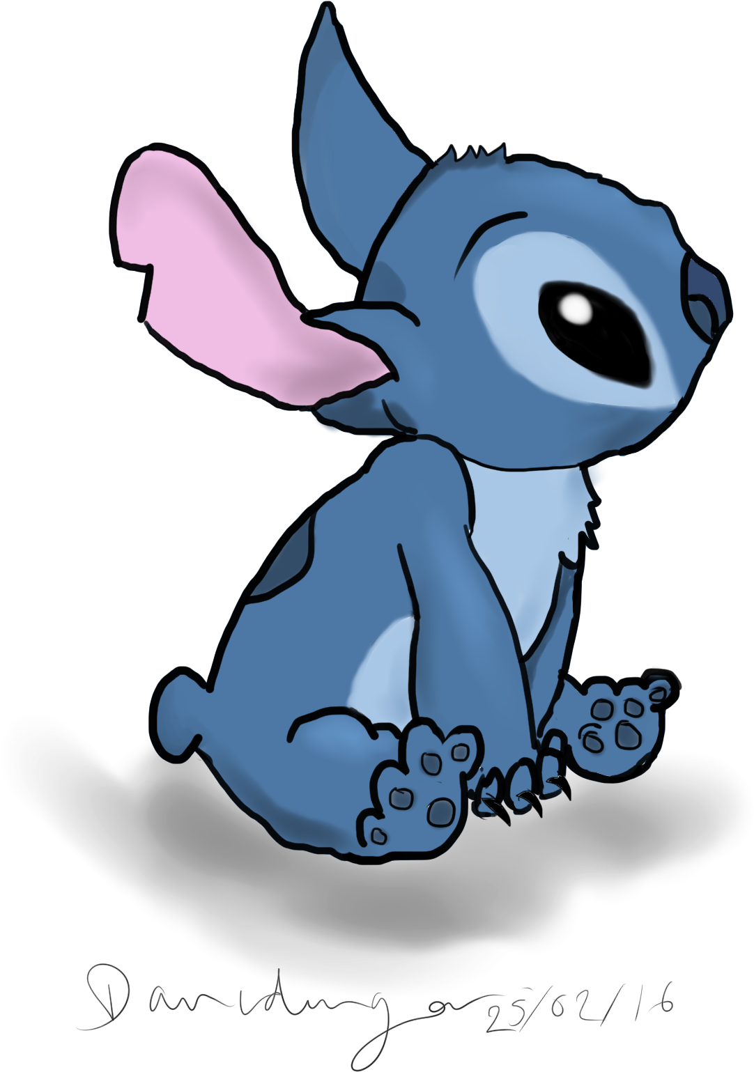 Digital Art Drawing First Digital Art Drawing Stitch - 1st Digital Art Piece (1518x2150)