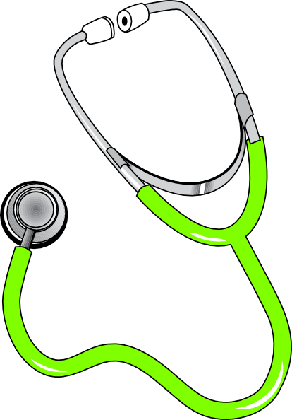 Red Stethoscope Clip Art At Clker - Doctor Symbol Clipart (414x594)