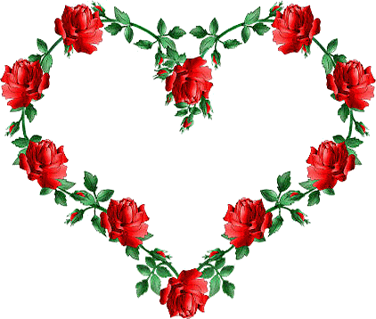Rose Heart - Bonne Fête De L Ascension (422x358)