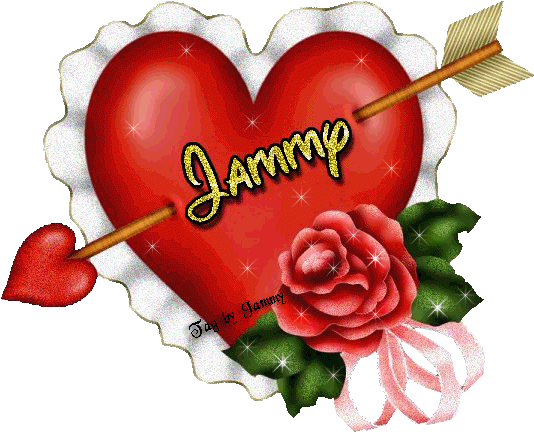 Rose Heart With Glitters (548x445)