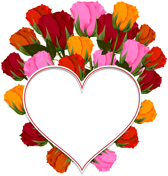 Rose, Heart, Bouquet, Flowers, Postcard, Congratulation - Valentines Canvas Lunch Tote (640x640)