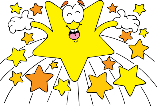 Stars Clipart Student Award - Class Celebration Clipart (512x345)