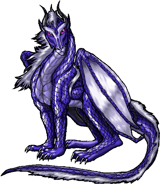 Blue-violet Dragon Photo Atlantisdragon11 - Dragon Coloring Pages (548x632)