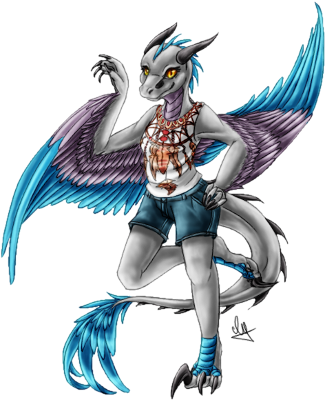 Friendly Dragon Raptor Teen - Dragon (490x600)
