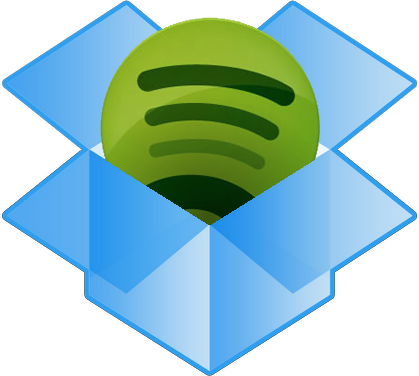 If You're Anything Like Me You Listen To Spotify In - Dropbox Folder (419x376)