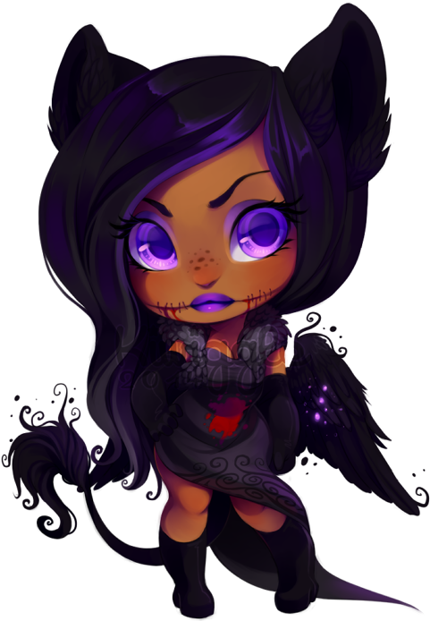 Artist - Black Anime Chibi (511x729)