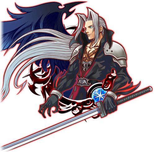 Sephiroth Illustration Version [m] “descend, Heartless - Kingdom Hearts Sephiroth (500x493)