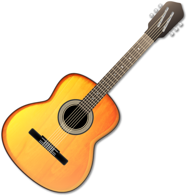 Acoustic Guitar Clipart Picsart - Guitar Png For Picsart (640x640)