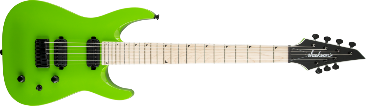 Guitar Clipart Png - Jackson Jackson Slathx-m 3-7 Slime Green (1200x350)