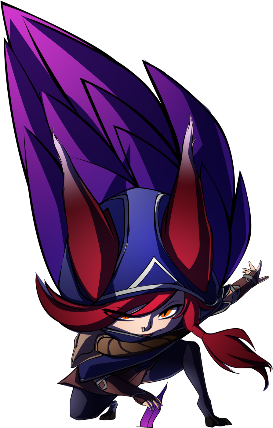 Lol Chbi Xayah By Aspiringtomato - League Of Legends (1024x1448)