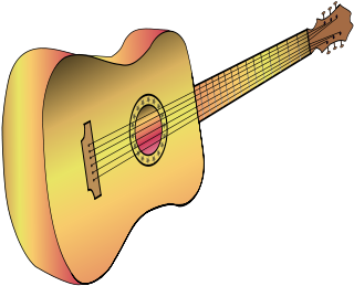 Guitar Profile Philippe 01 Png Clip Arts - Guitar (424x600)