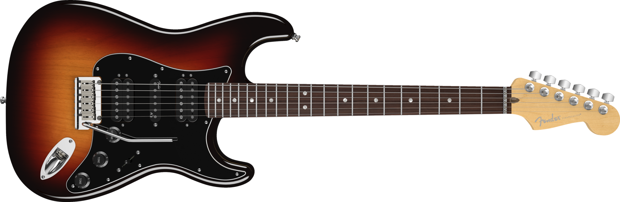 Guitar Png Transparent Images - Fender American Special Stratocaster Hss (2400x784)