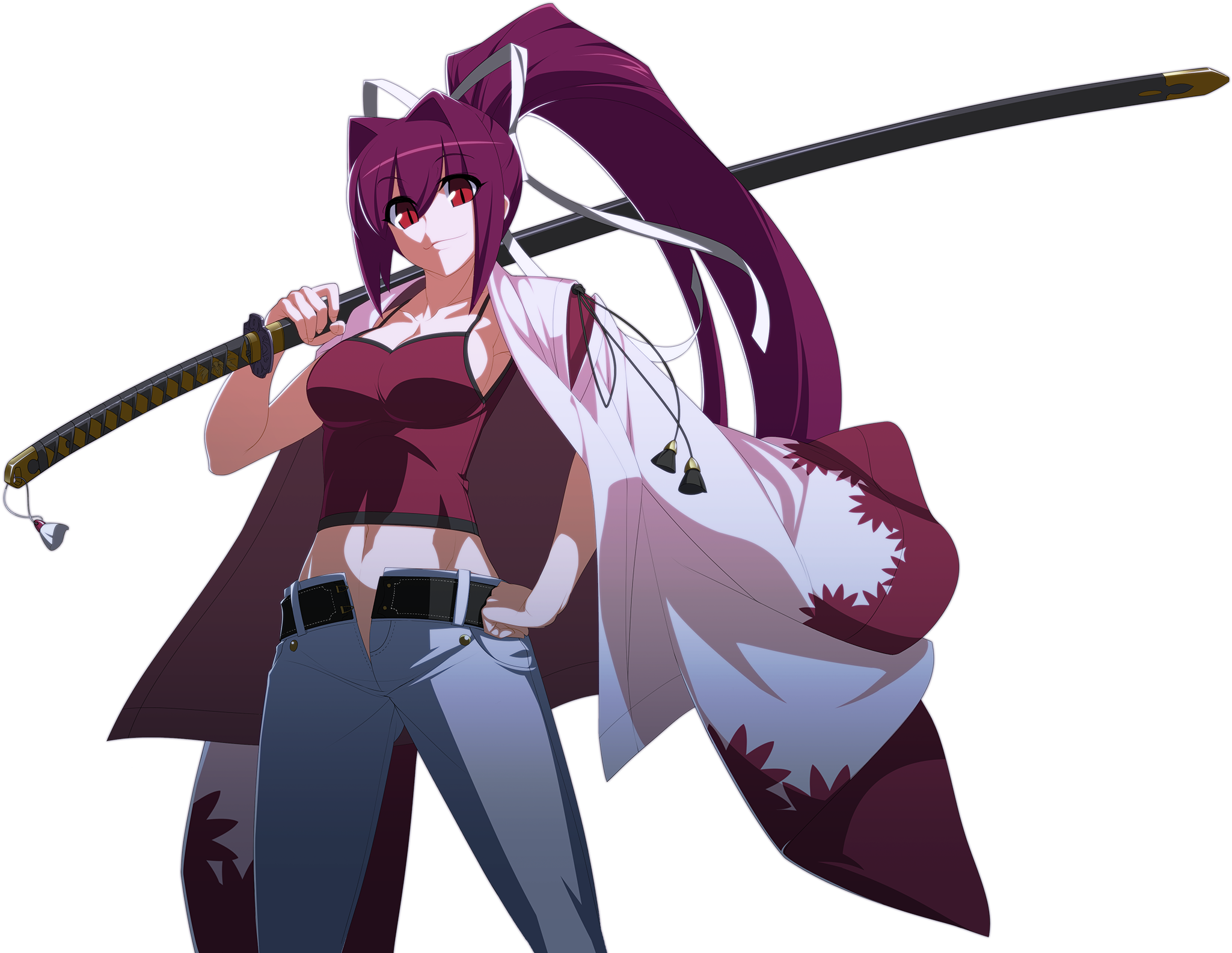 Yuzuriha Portrait From Under Night In-birth - Yuzuriha Under Night In Birth (2048x1700)