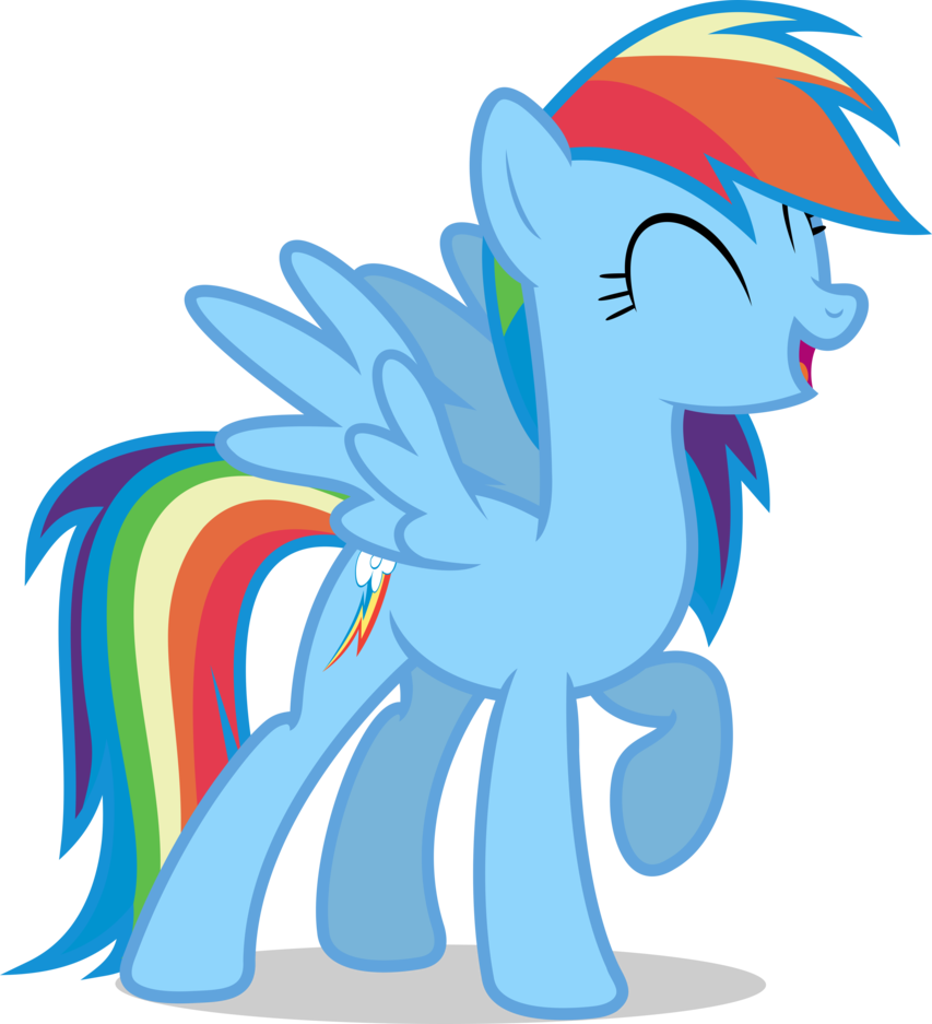 Mlp Fim Rainbow Dash Vector By Luckreza8 - Friendship Is Magic Rainbow Dash (853x937)