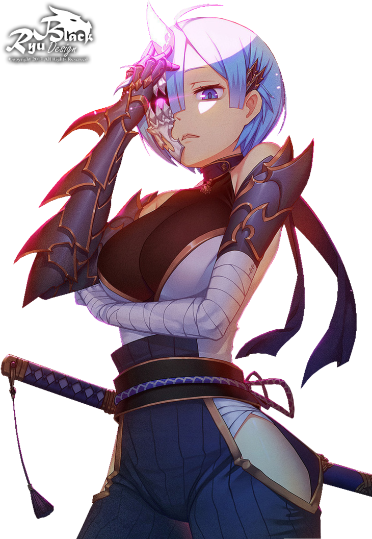 Render 37 By Mypexalol-dbha4rn By Ryublack12 - Rem Re Zero Ninja (744x1075)