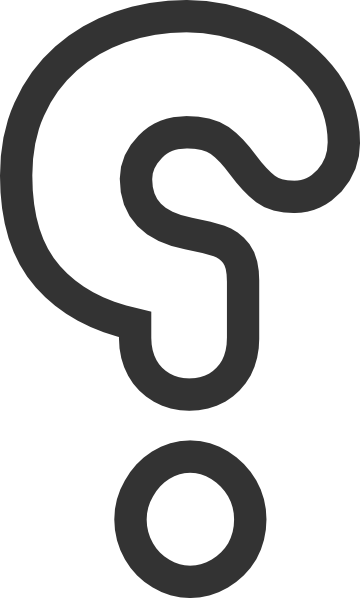 Black And White Question Mark Clipart - Oktapodi (360x598)