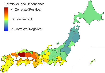 Correlation With Hiroshima - Japanese Prefectures By Gdp Per Capita (454x305)
