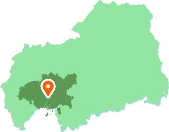 広島市中区 - Hiroshima Map Shape (389x347)