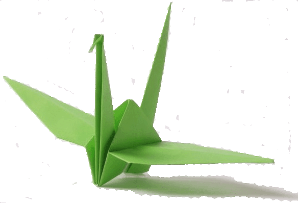 Translation Into Japanese And Calligraphy - Thousand Paper Cranes Gif (584x398)